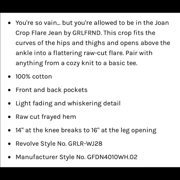 GRLFRND Joan flare jeans - Picture 3 of 3